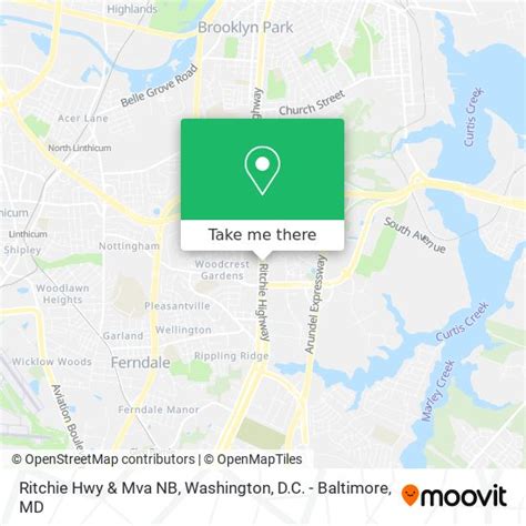 Ritchie hwy and mva nb - Glen Burnie 6601 Ritchie Highway, N.E., Glen Burnie, Maryland 21062 ONE STOP GOVERNMENT SHOPPING AT THIS LOCATION: TSA PreCheck | TWIC | Veterans Affairs | CJIS Fingerprinting | Central Collections Unit OTHER ANNE ARUNDEL COUNTY MDOT MVA LOCATIONS & VEIP STATIONS: